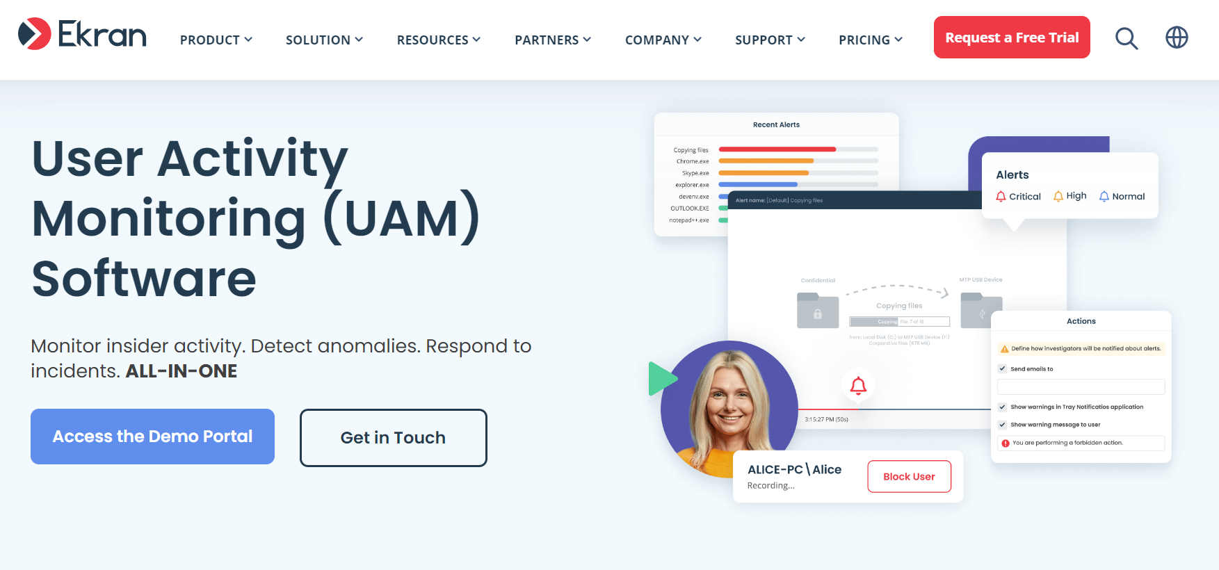 Ekran System User Activity Monitoring Tool