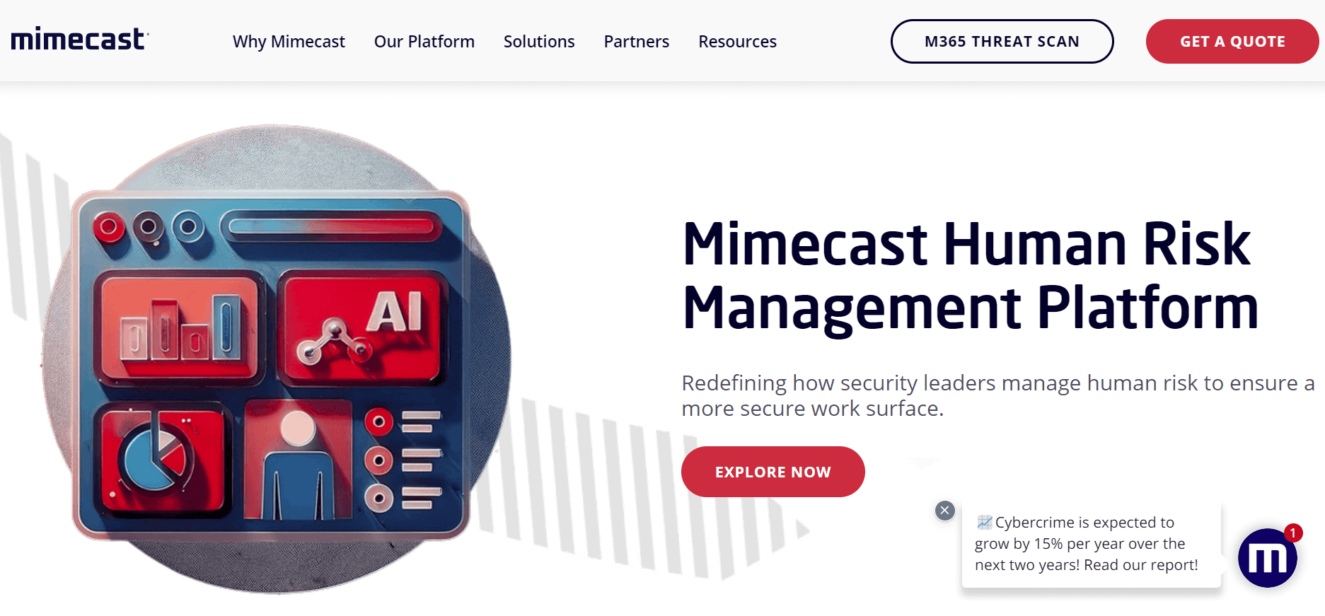 Mimecast human risk management platform 