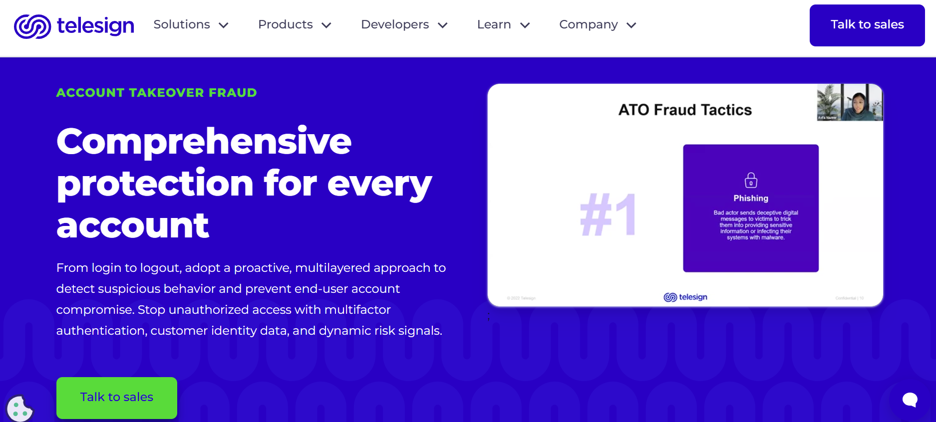 Telesign Account Takeover Solution